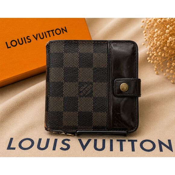 Louis Vuitton Handbags - LOUIS VUITTON Wallet Compact Zip Damier Ebene Brown CA0065